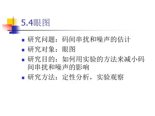 通信原理5.5数字基带信号传输—眼图