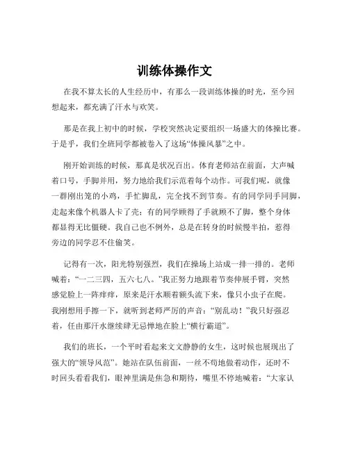 训练体操作文