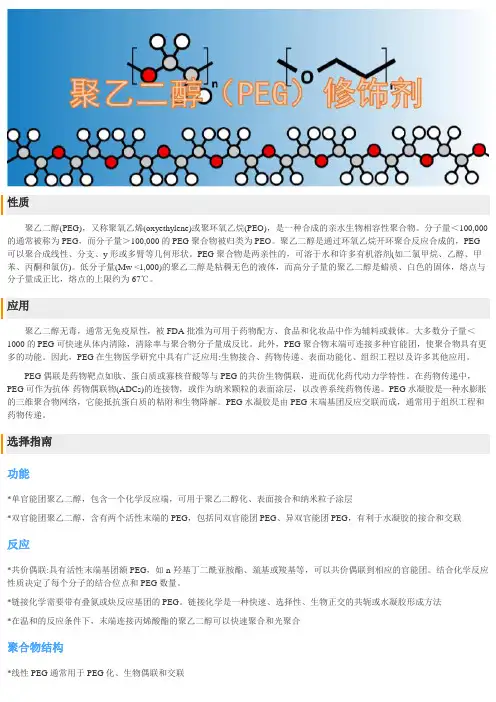 聚乙二醇(PEG)修饰剂选择指南