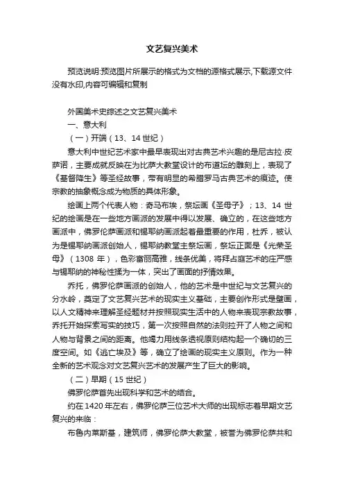 文艺复兴美术