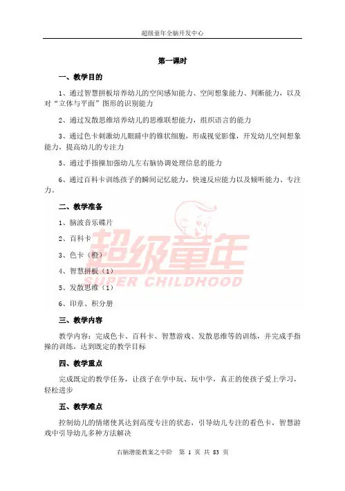 右脑潜能中阶