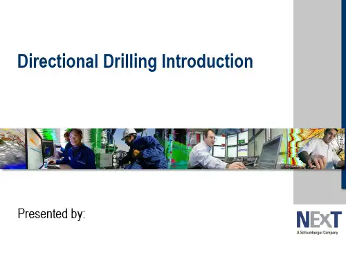 斯伦贝谢Next培训定向井PPT 01-01 Directional Drilling Intro