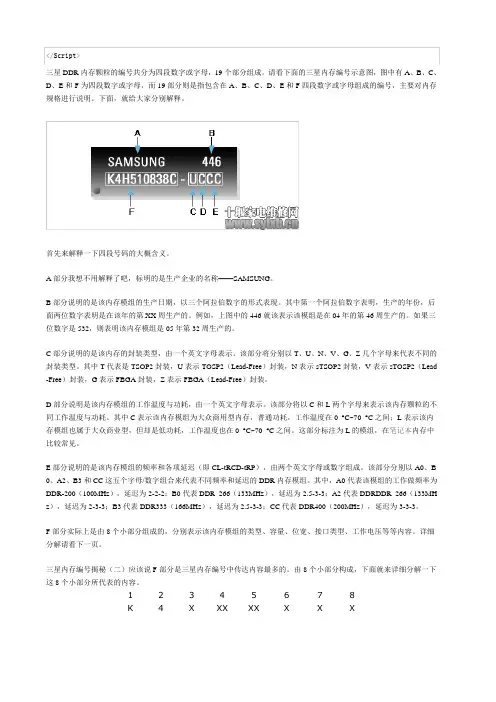 三星颗粒介绍