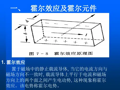 霍尔效应传感器变换原理