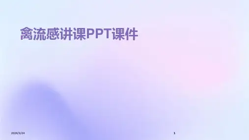 2024年度禽流感讲课PPT课件