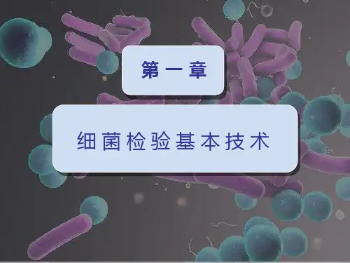 第一章 细菌检验基本技术