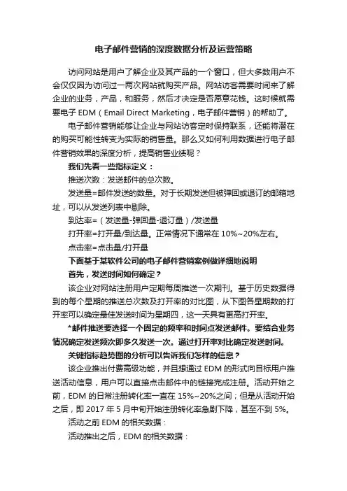 电子邮件营销的深度数据分析及运营策略