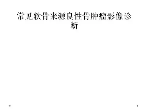 常见软骨来源良性骨肿瘤影像诊断