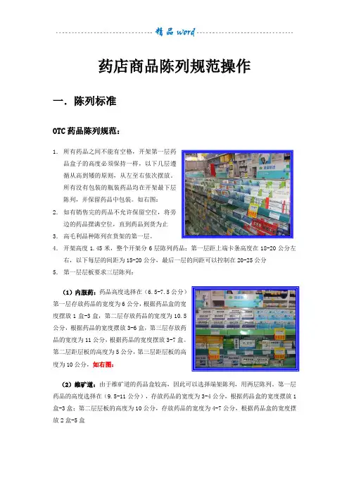 药店商品陈列规范