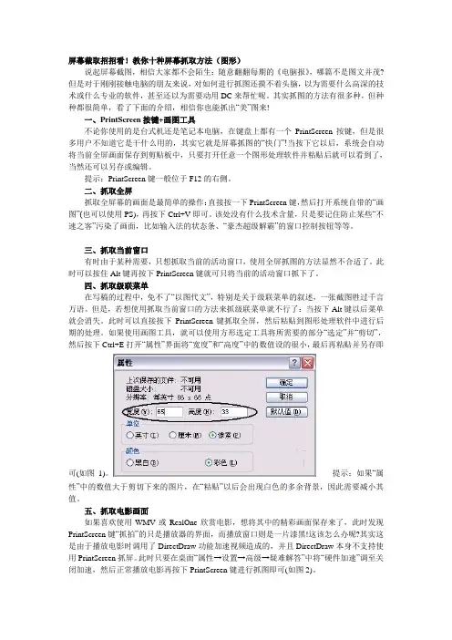 十种屏幕抓取方法