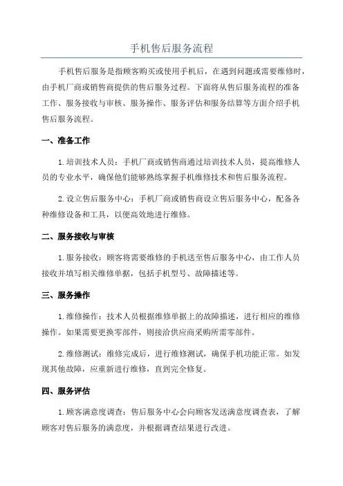 手机售后服务流程