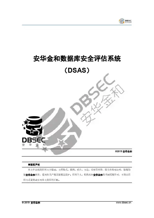 安华金和数据库安全评估系统(DSAS)