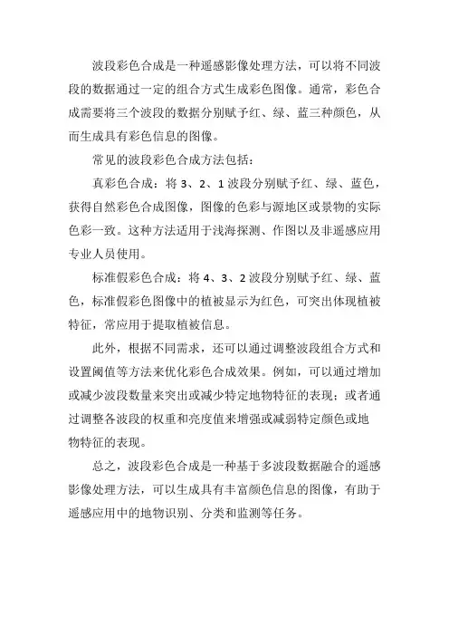 波段 彩色