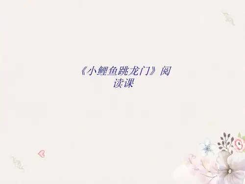 小鲤鱼跳龙门阅读课专题培训课件