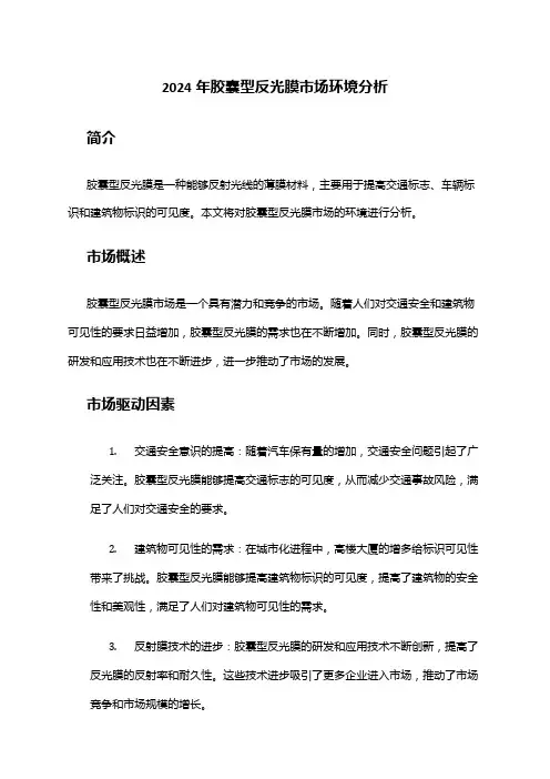 2024年胶囊型反光膜市场环境分析