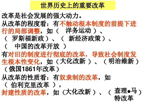 世界历史复习1资料