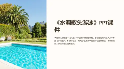 《水调歌头游泳》课件