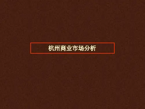 杭州商业市场分析