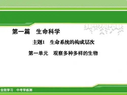 1-1-1 观察多种多样的生物