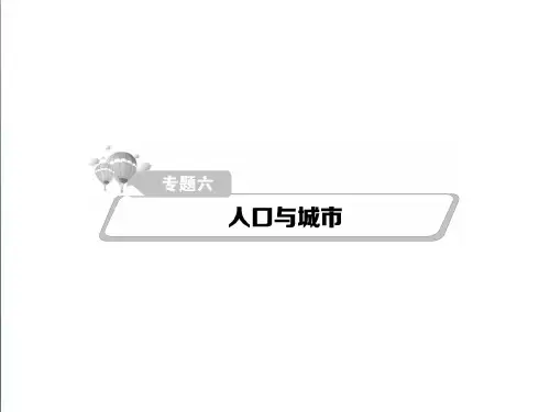 2019届高考地理二轮专题细讲6《人口与城市》ppt课件