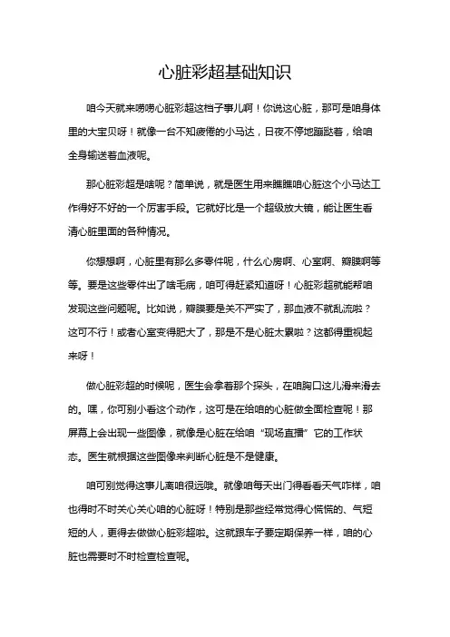 心脏彩超基础知识