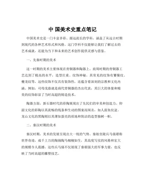 中 国美术史重点笔记