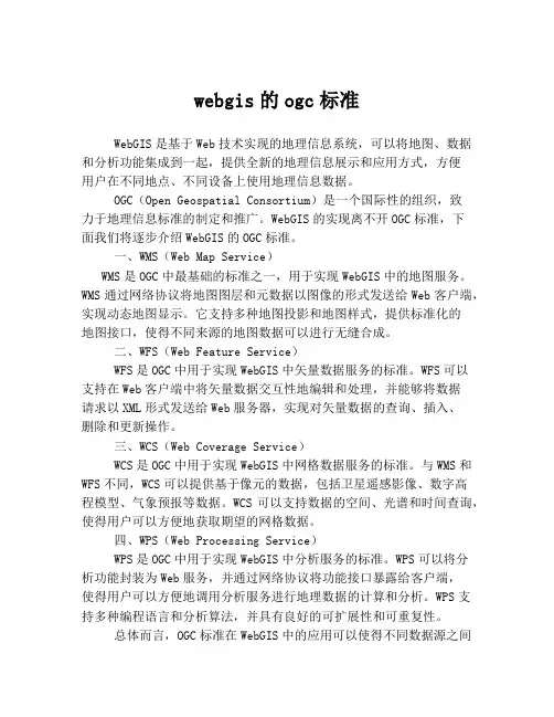 webgis的ogc标准