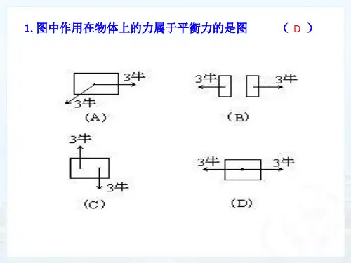 九年级物理总复习力与运动复习课件