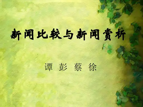 新闻比较与新闻赏析