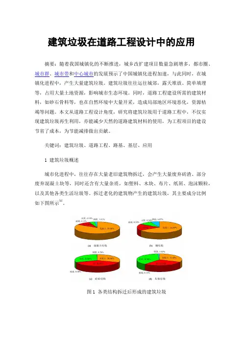 建筑垃圾在道路工程设计中的应用