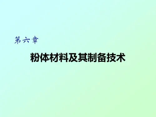 11粉体材料及其制备技术全文