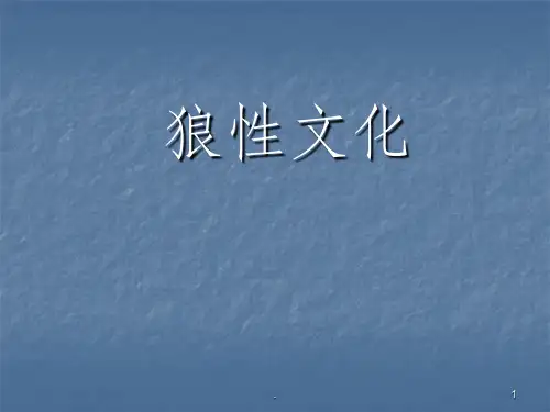 狼性文化ppt课件
