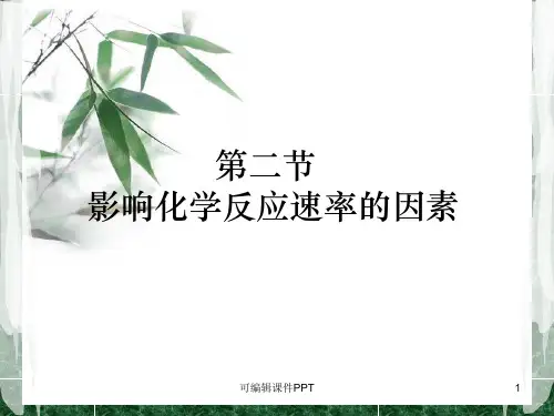 影响化学反应速率的因素(完整)PPT课件