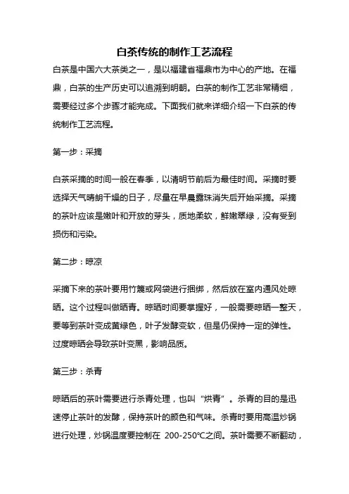 白茶传统的制作工艺流程
