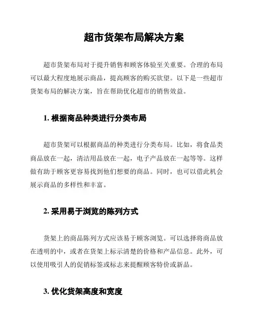 超市货架布局解决方案