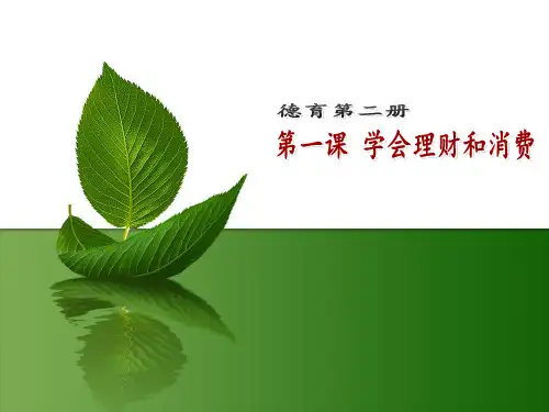 学会理财和消费ppt课件