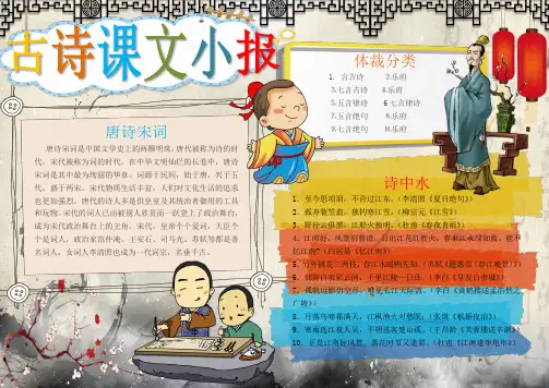 校园小报,手抄报,电子小报,读书小报：诗词小报 (5)
