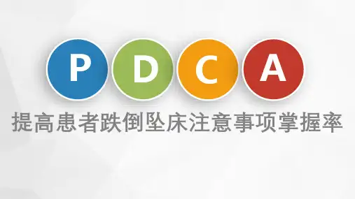 跌倒坠床PDCA