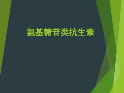 氨基糖苷类抗生素--药理学
