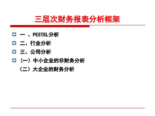 三层次财务报表分析框架