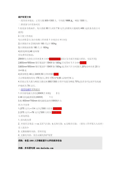 食堂1000人用餐配置什么样的厨房设备