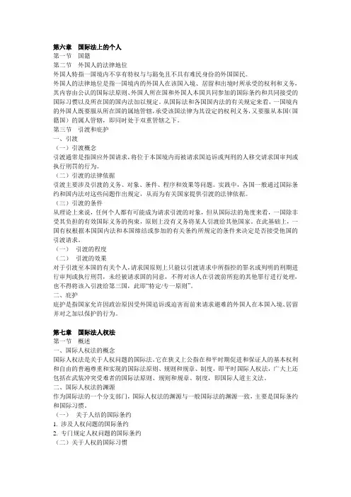 国际法上的个人