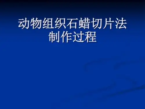 动物组织石蜡切片法