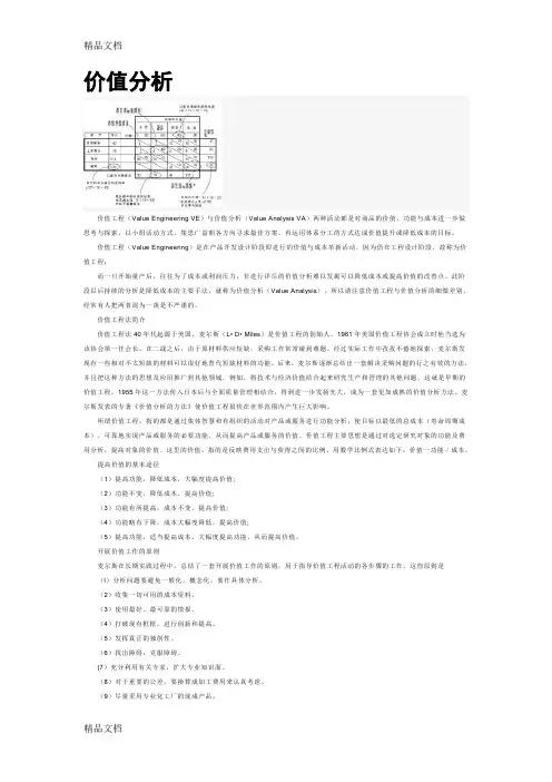 (整理)价值分析与价值工程.