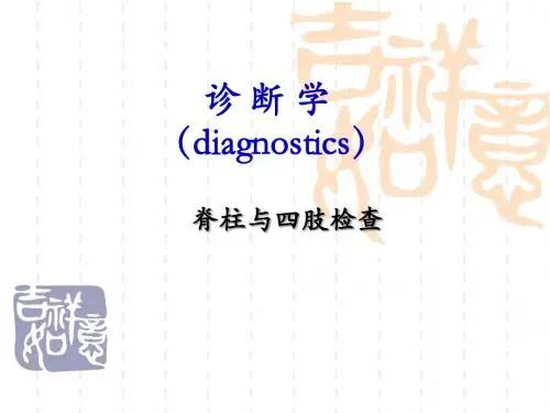 脊柱与四肢检查PPT医学课件
