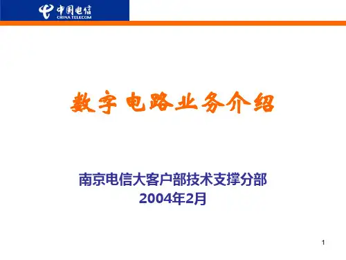 中国电信数字电路业务介绍(PPT 43页)