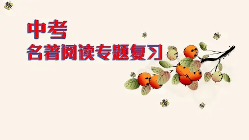 2023年中考语文二轮专题复习：名著阅读复习(共26张PPT)