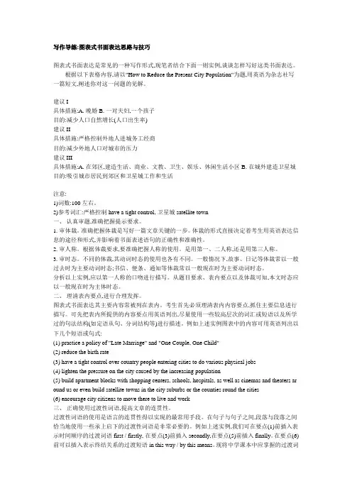 写作导练：图表式书面表达思路与技巧