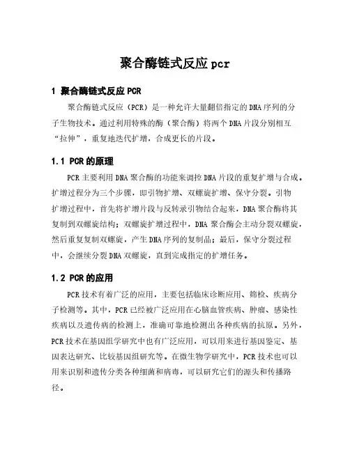 聚合酶链式反应pcr