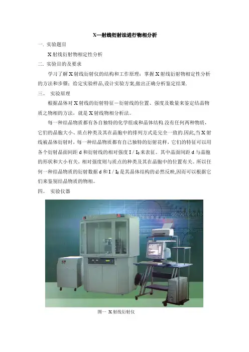 x射线衍射实验